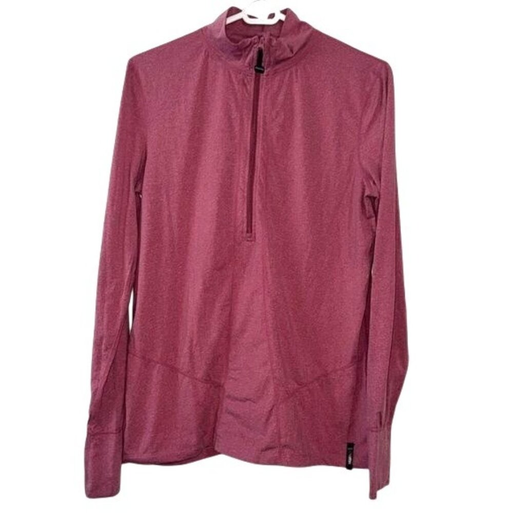 Nomis Womens XL Long Sleeve Maroon Zip-Up Pullover